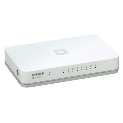 SWITCH GIGABIT DE 8 PUERTOS D-LINK/DE ESCRITORIO/NO ADMIN/DGS-1008A