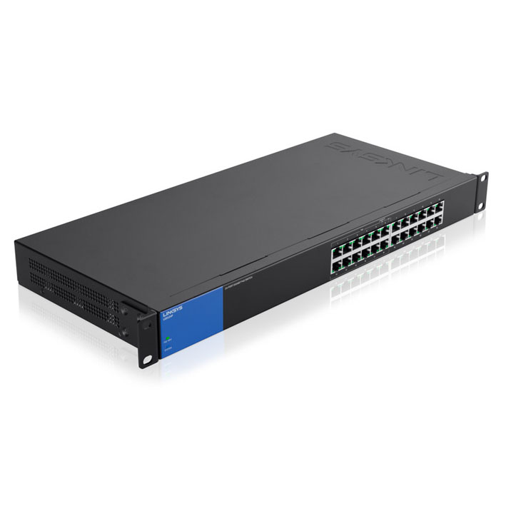 SWITCH LINKSYS METALICO/RACK/24PTOS GIGABIT/10 PTOS PoE+/LGS124P