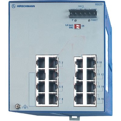 Hirschmann Automatización y control RS20 – Riel DIN 1600t1t1sdau Ethernet; Switch; No administrado; Compact;; 16 x RJ45 10/100 Mbps Puerto, 943434047