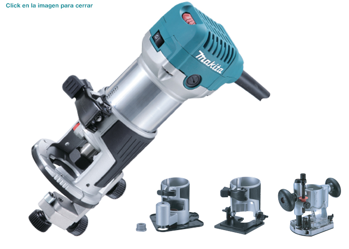 RECORTADORA ROUTER 710W 1/4  3/8 MAKITA RT0700CX2