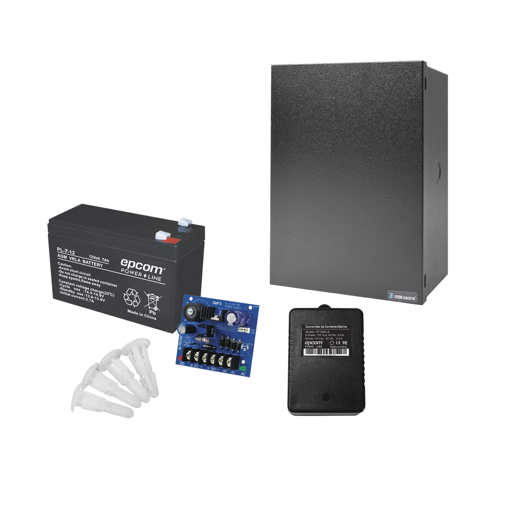 Kit de fuente de poder ALTRONIX ( SMP3 ) , incluye transformador y batería de 7 Ah