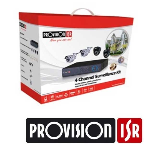 KIT VIGILANCIA PROVISION DVR 4 CANALES + 4 CAM  BALA SA-4100SHXKIT