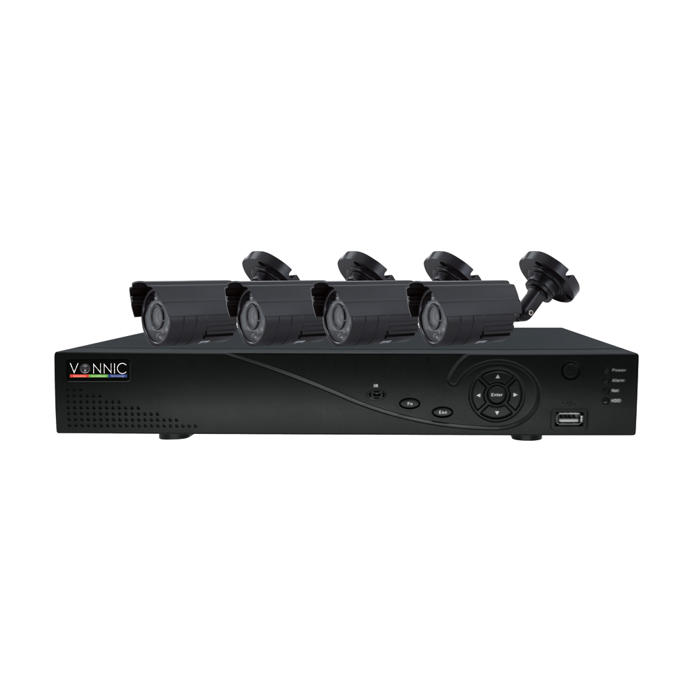 VONNIC SC DK4-C3404CM-HDD 4 CHANNEL FULL REAL TIME 960H DVR WITH 4 X 850TV LINES CMOS CAMERAS- PRE-INSTALLED NO HDD