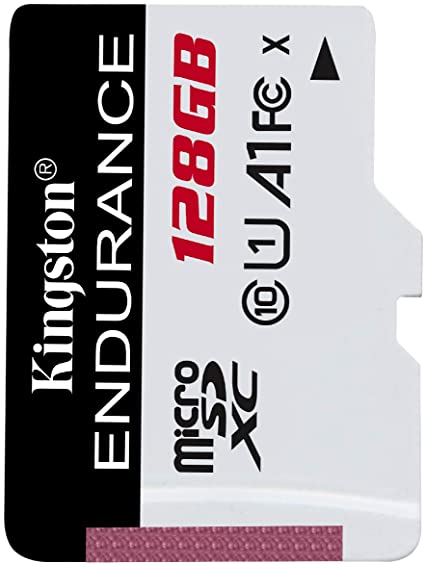 KINGSTON HIGH ENDURANCE - TARJETA DE MEMORIA FLASH MICROSD SDXC DE 128 GB DE ALTO RENDIMIENTO, 1080P, FULL HD, HASTA 95 MB/S, (SDCE/128 GB)