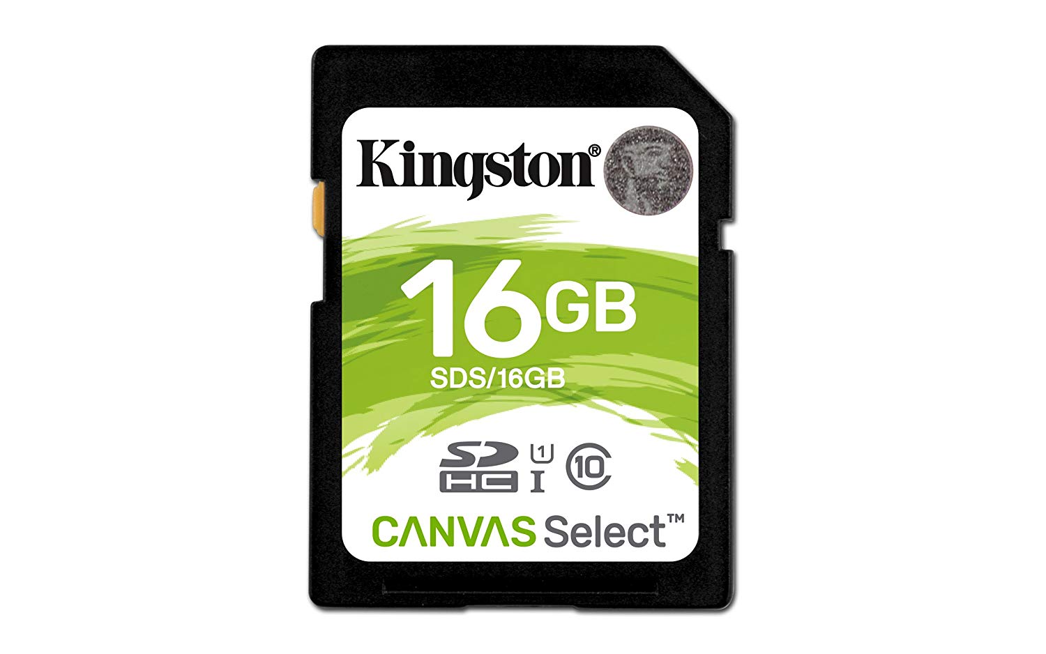 Kingston Canvas Select 16GB SDHC Class 10 Tarjeta de memoria SD UHS-I 80MB / s R Tarjeta de memoria flash (SDS / 16GB)