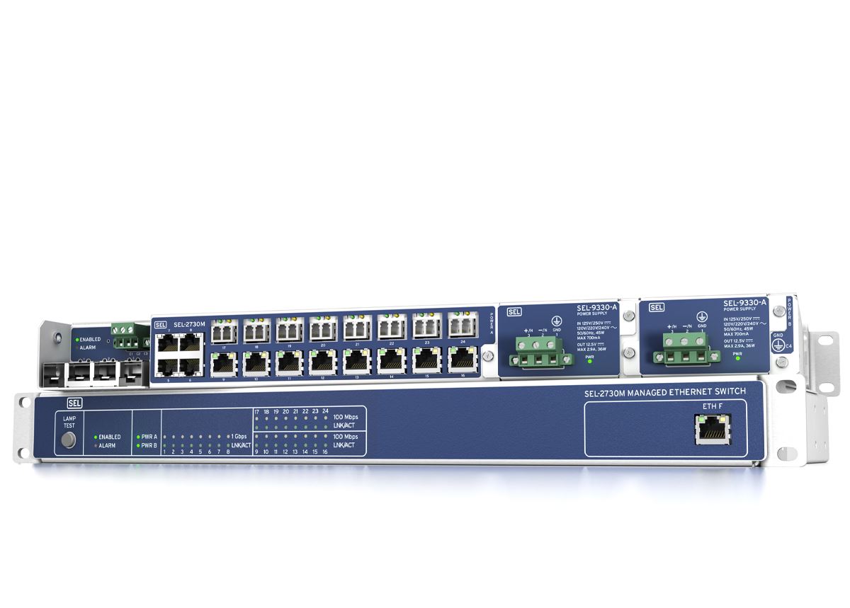 SEL-2730M Switch Ethernet administrable de 24 puertos
