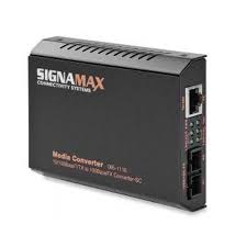 SIGNAMAX 065-1120 10/100BASET/TX TO 100BASEFX MEDIA CONVERTER SC/SM, 15 KM SPAN