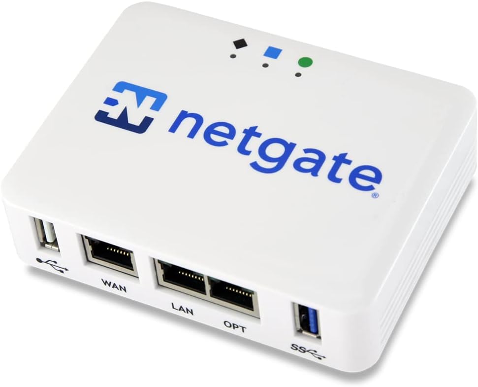 Netgate Software 1100 w/pfSense+ - Router, Firewall, VPN con soporte TAC Lite de 1 año