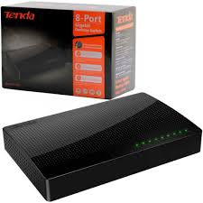 SWITCH TENDA 8 PUERTOS 10-100-1000 VELOCIDAD HASTA 2000MBPS - SG108