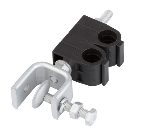 SINGLE HANGER KIT FOR 1/2 IN COAXIAL CABLE DOUBLE STACK