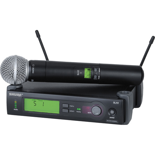 Sistema de micrófono inalámbrico Shure serie SLX (H5: 518 - 542 MHz)