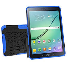 Funda para Samsung Galaxy Tab S2 9.7 (SM-T813), YMH con cuerpo entero resistente y a prueba de golpes híbrida con soporte de silicona para Samsung Galaxy Tab S2 9.