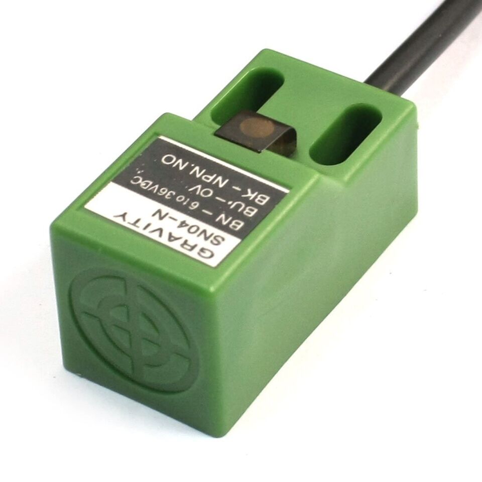 SN04-N INTERRUPTOR DE DETECCIÓN DE SENSOR DE PROXIMIDAD INDUCTIVO VERDE DE 4 MM CNC NPN NO CC 6-36 V.