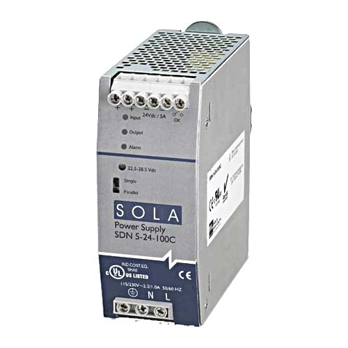 SOLA/HEVI-DUTY SDN2.5-24-100P FUENTE DE ALIMENTACIÓN CC, 24 VCC, 2,5 AMP, 47 – 63 HZ