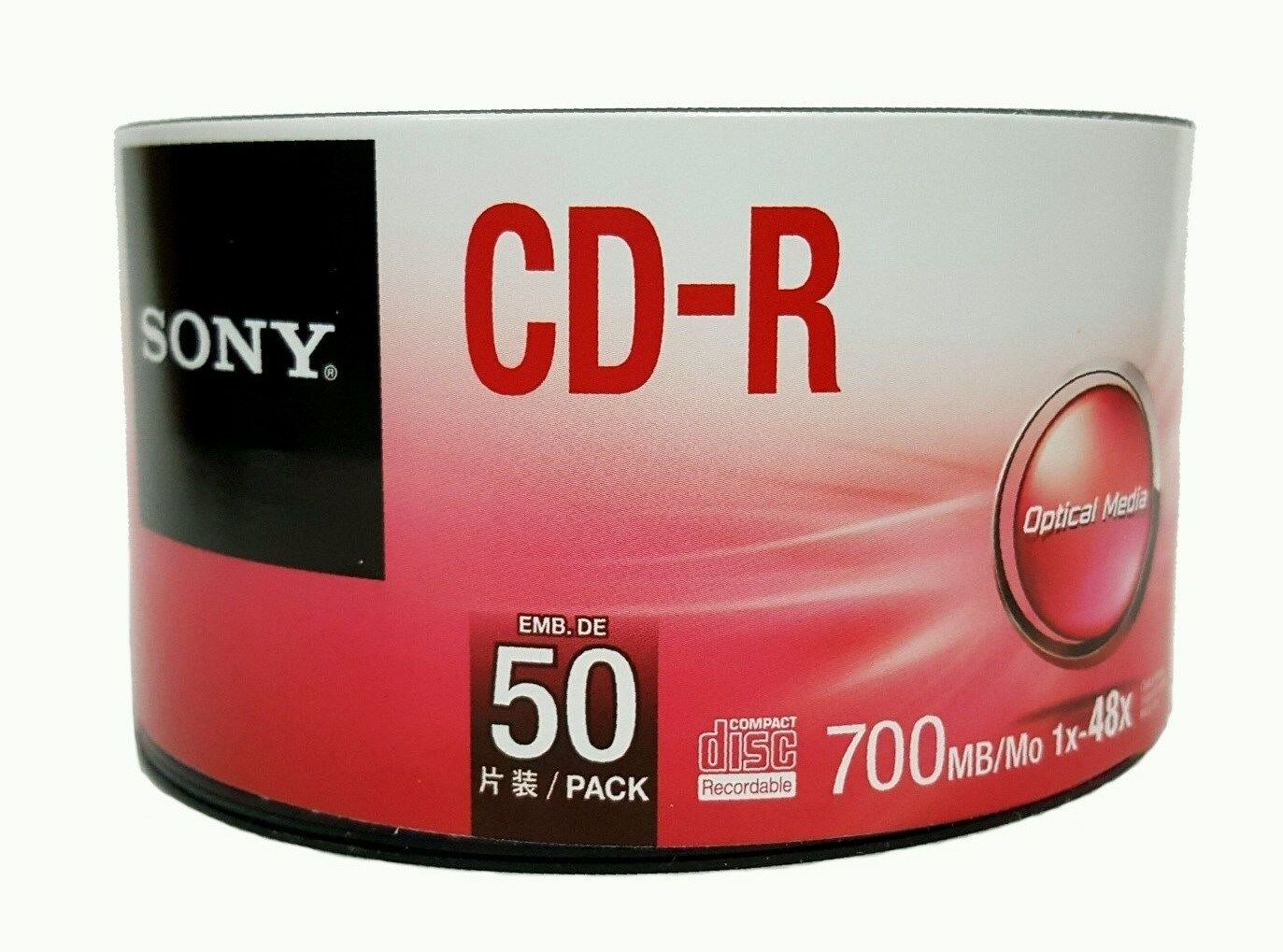 CD-R SONY 50CDQ80 700MB/80MIN CAMPANA C/50