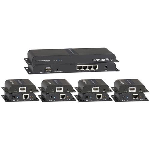 KANEXPRO HDMI 1x4 DISTRIBUTION AMPLIFIER OVER CAT5e/6 OUTPUTS