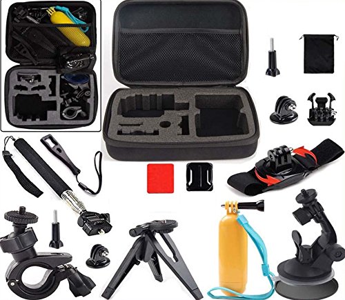 SPORTPRO KIT DE ACCESORIOS 13-EN-1 COMPATIBLES CON GOPRO SPORTPRO EKEN Y MAS