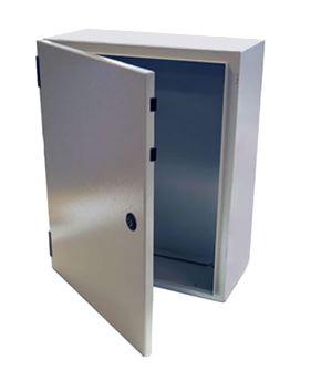 Gabinete metálico con puerta ciega y platina incluida 500x400x200mm IP65 (lamina 1.5mm)