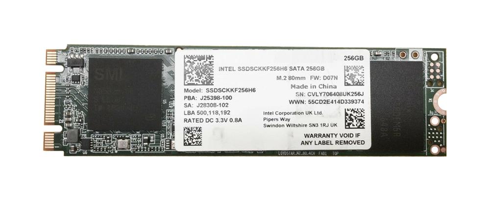 SSDSCKKF256H6 Intel 540s 256GB TLC SATA 6Gbps M.2 2280 Internal Solid State Drive (Re acondicionado)