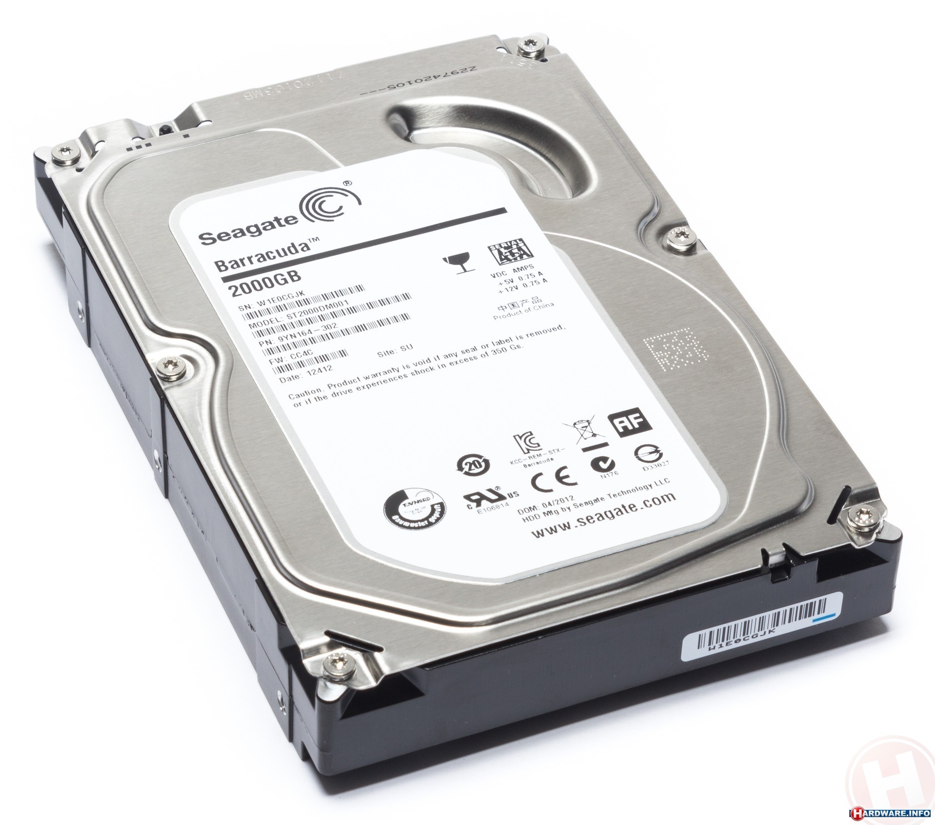 SEAGATE HD ST2000DM001 2TB SATA 3.5  7200 RPM SATA3 64MEBULK
