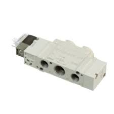 Solenoid Valve, Air, 2-Position Single Solenoid, Pilot, 24 VDC, SY7000 Series