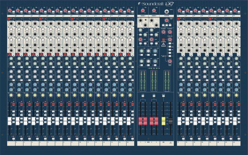 Soundcraft LX7ii 24 Professional 24-Channel Mixer Console