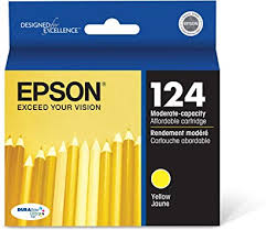 Epson 124 Yellow Original Moderate Capacity Ink Cartridge| T124420