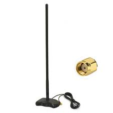 WiFi 2.4GHz 9dBi Magnetic Mount Base RP-SMA Antenna 2.5m for Security IP Camera