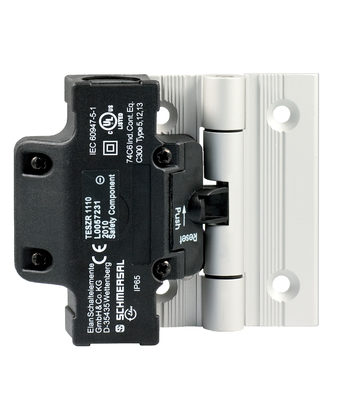 SCHMERSAL- TESZR1110, SAFETY HINGE SWITCH,. DOUBLE-INSULATED, THERMOPLASTIC ENCLOSURE, 2 CABLE ENTRIES, M 20 X 1.5, (101166646)
