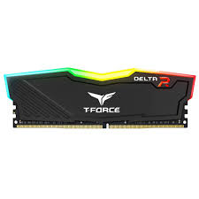 MEMORIA RAM TEAMGROUP DIMM T FORCE DELTA 8GB  DDR4 RGB 3000MHZ NEGRA TF3D48G3000HC16C01