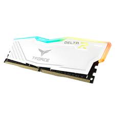 MEMORIA RAM TEAMGROUP DIMM T FORCE DELTA 8GB  DDR4 RGB 3000MHZ BLANCA TF4D48G3000HC16C01