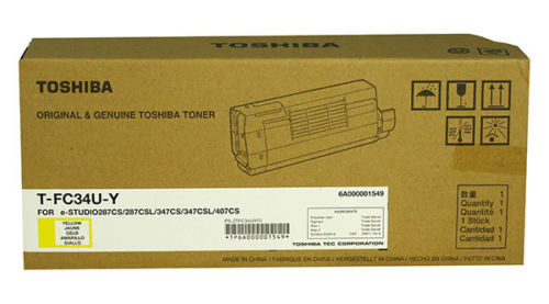 Toshiba TFC34UY Estudio287cs/347cs/407cs Yellow Toner [11500 Yield] [1 Btl/ctn]
