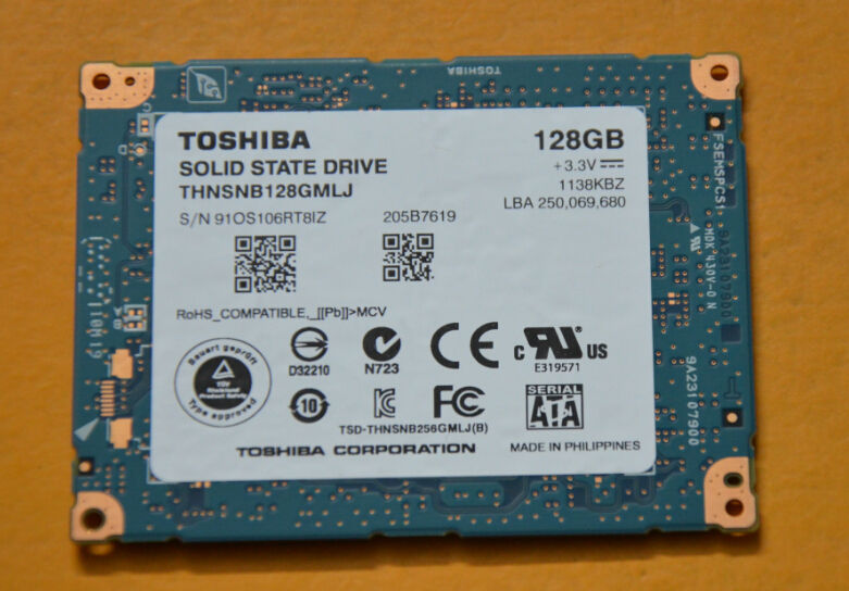 1.8" 128gb Toshiba Thnsnb128gmlj SSD Lif Replace Hs12uhe for MacBook Air A1304