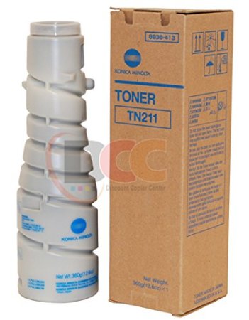 KonicaMinolta TN-211 Black Toner, Bizhub 200, 222, 250, 282