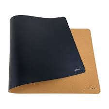 Alfombrilla para Escritorio | Vibe Leather TP676LC | Cuero Sintético ( PU) + Corcho | 80 x 35 cm | Doble Cara | Elite | Camel + Corcho
