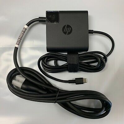 ADAPTADOR DE CORRIENTE HP USB-C DE 65 W / N 925740-002 TPN-CA06 ESPECTRO X2 X360