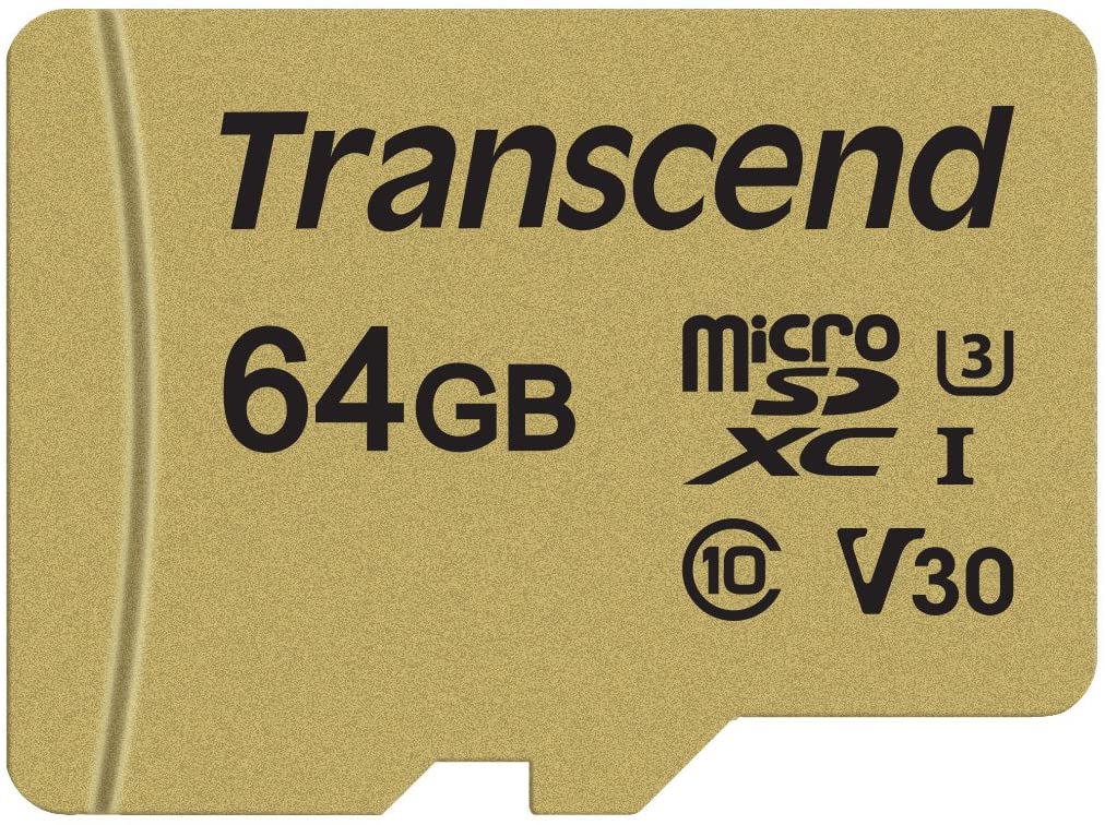 Transcend TS64GUSD500S 64 GB UHS-I U3 tarjeta de memoria microSD con adaptador