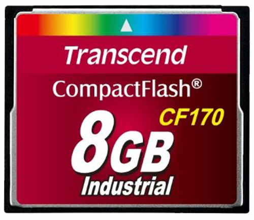 8GB TRANSCEND TS8GCF170 170X INDUSTRIAL COMPACTFLASH MEMORY CARD (P/N TS8GCF170)