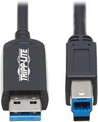 TRIPP LITE CABLE ÓPTICO ACTIVO DE FIBRA USB-A A USB-B AOC USB 3.2 GEN 1 15M (U328F-15M)