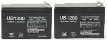 2 PACK UPG UB1280 12V 8AH F2 SLA Battery Replacement APC
