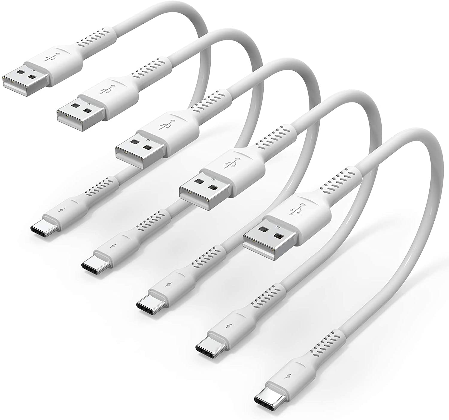 CABLE DE CARGA USB C CORTO DE 9.8 FT, 5 UNIDADES DE USB A A USB TIPO C 3A CABLE DE CARGA RÃPIDA PARA ESTACIÃ“N DE CARGA