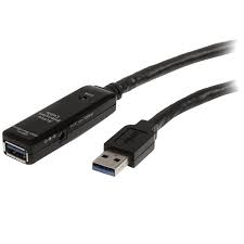 STARTECH. COM 15-FEET USB 2.0 M/F CABLE DE EXTENSIÓN ACTIVO, NEGRO (USB2AAEXT5 M), NEGRO