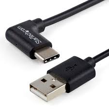 StarTech.com Cable de 1m USB-A a USB-C Acodado a la Derecha - Cable Adaptador USB A a USB Tipo C en Ángulo a la Derecha - Cable USB | USB2AC1MR