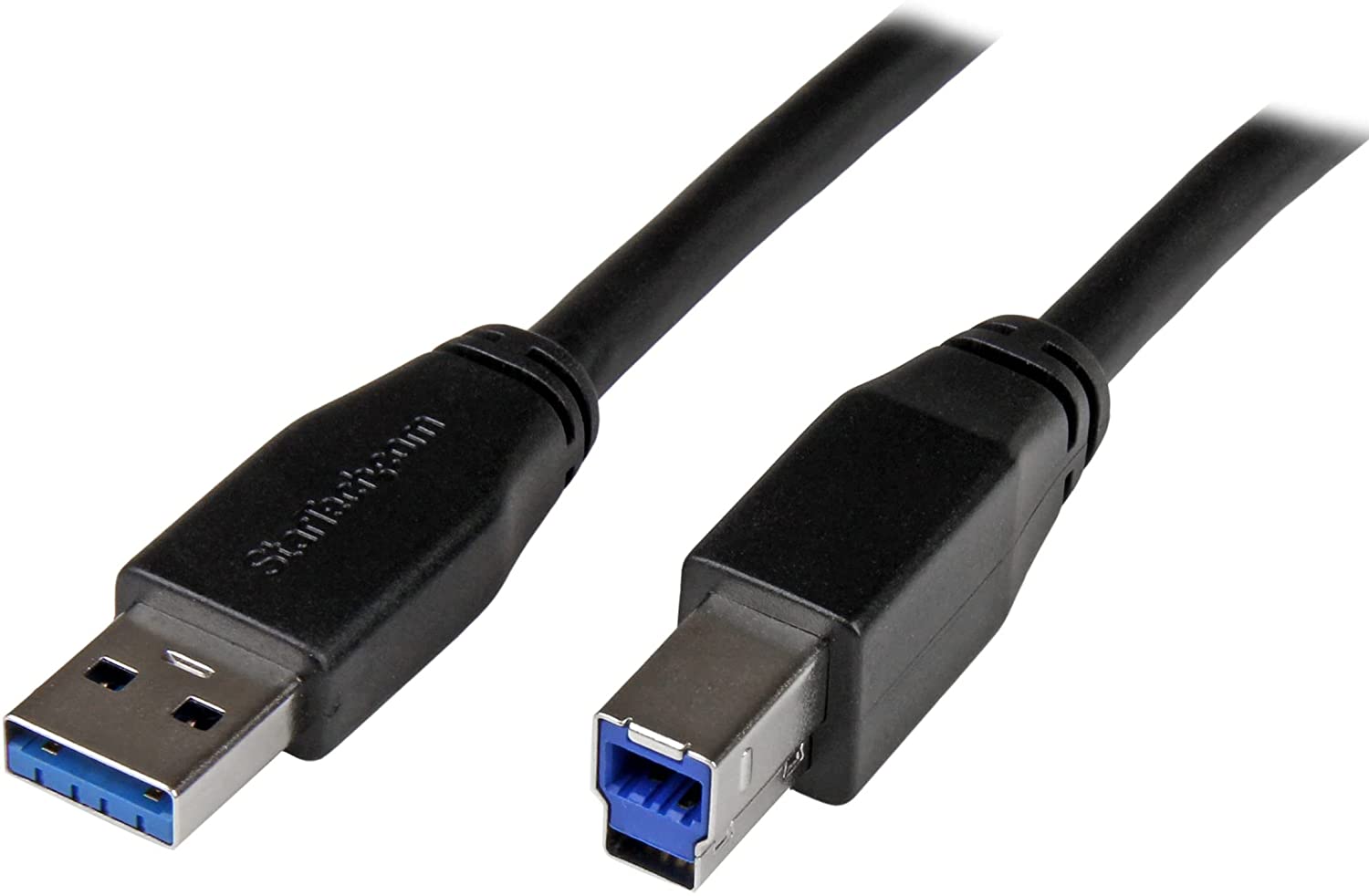 StarTech. com - Cable USB 3.0 USB-A a USB-B de 30 pies - M/M - Activo - USB tipo A a USB tipo B - Cable USB 3.1 Gen 1 (5 Gbps) (USB3SAB10M), color negro