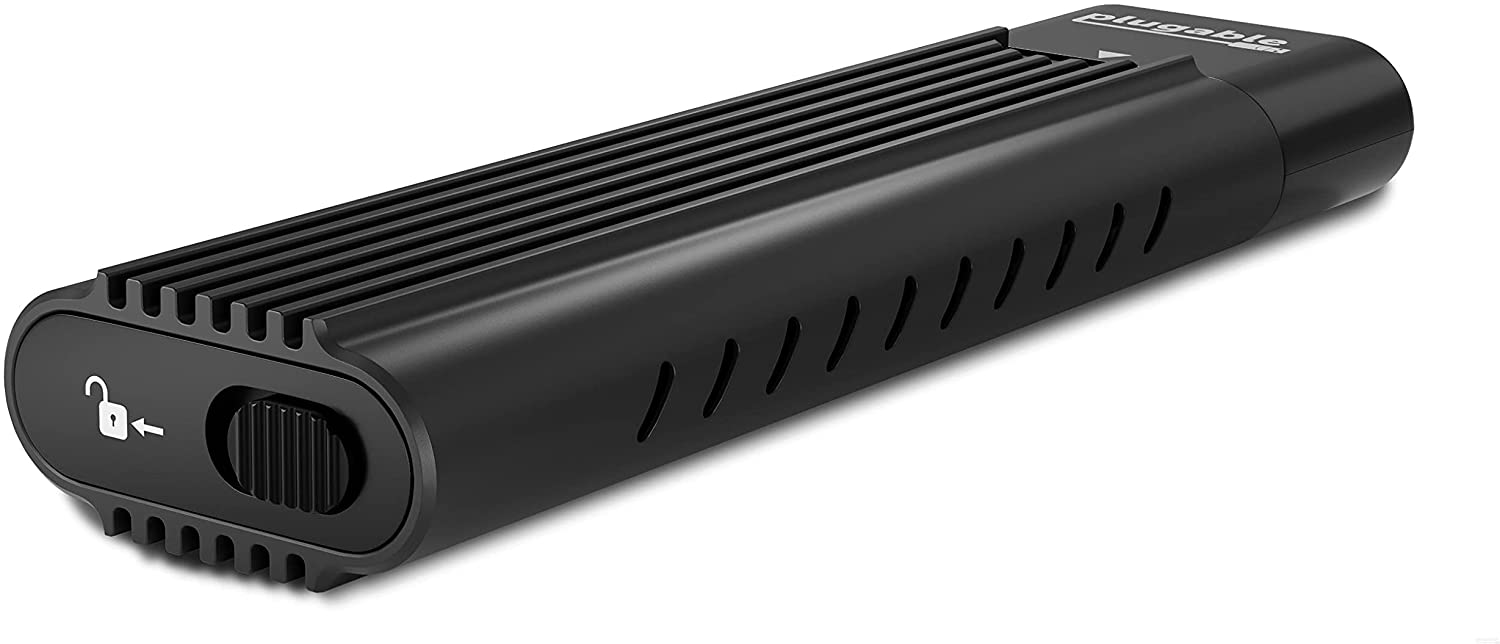 PLUGABLE Carcasa para disco duro externo NVMe SSD M.2 USB 3.1 Tipo C