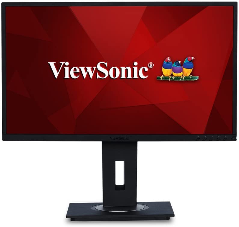 ViewSonic VG2248 Monitor ergonómico IPS 1080p con HDMI DisplayPort USB e inclinación de 40 grados para el hogar y la oficina, negro