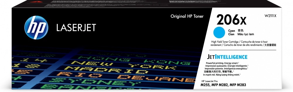 Tóner HP 206X Cyan Original, 2450 Páginas W2111X