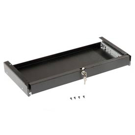 LOCKING KEYBOARD DRAWER - BLACK