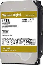 WESTERN DIGITAL WD181KRYZ - DISCO DURO INTERNO (18 TB, CLASE 7200 RPM, SATA 6 GB/S, CACHÉ DE 512 MB, 3,5"
