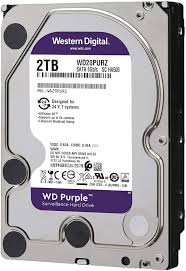 Disco Duro para Videovigilancia Western Digital WD Purple 3.5, 2TB, SATA III, 6 Gbit/s, 64MB Cache
